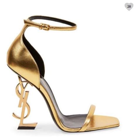 ysl heels gold and black|ysl opyum heels.